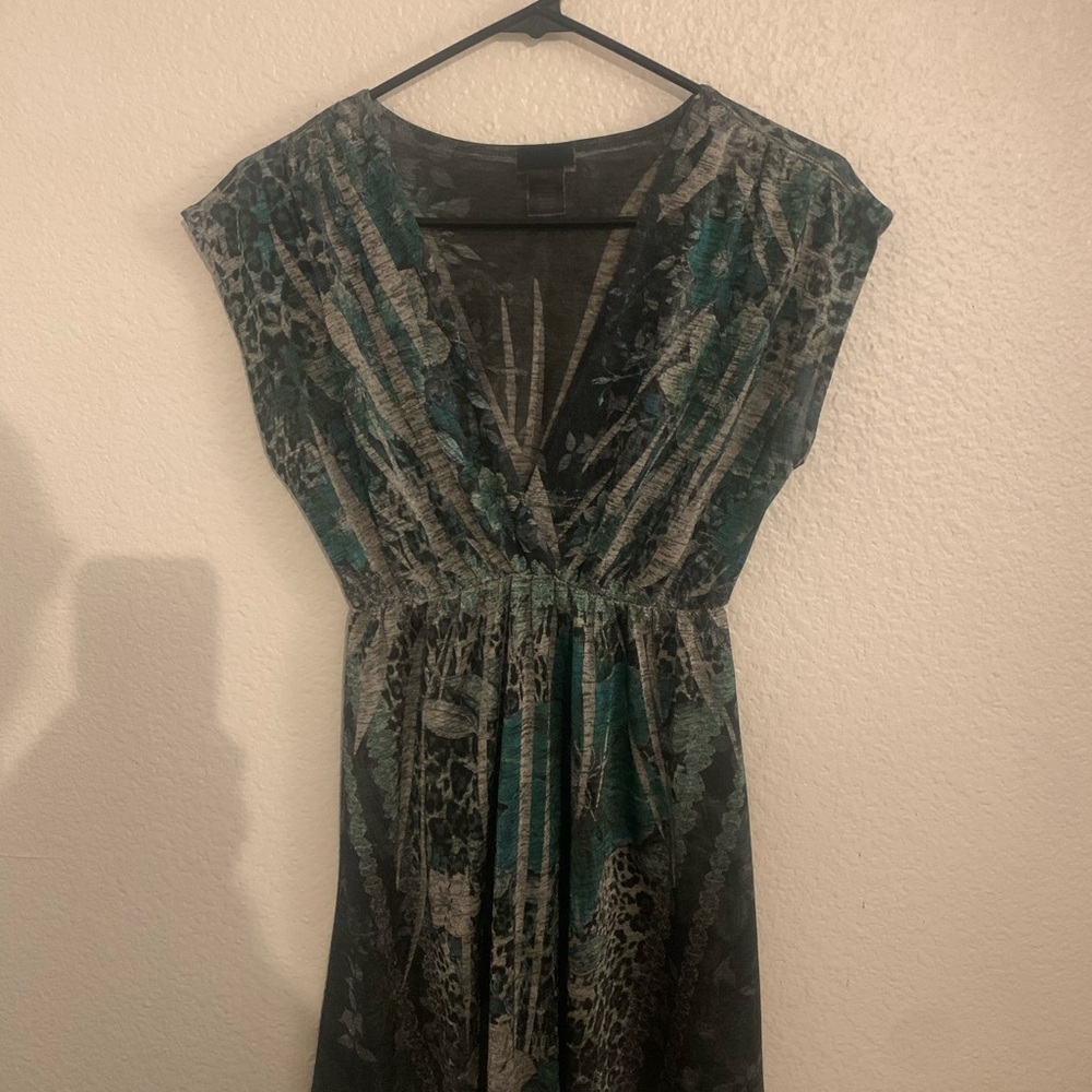 Rue 21 Green, black, and silver dress sz Medium
